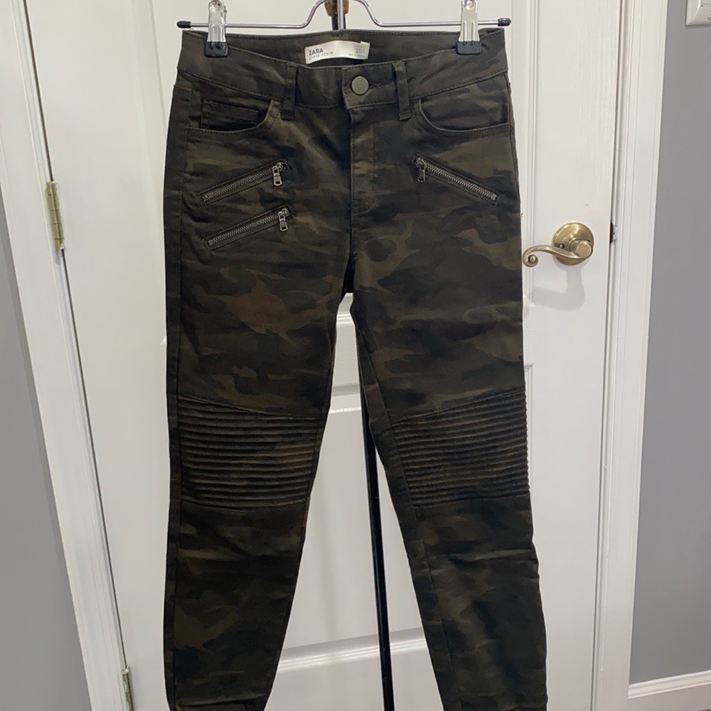 Zara camo denim